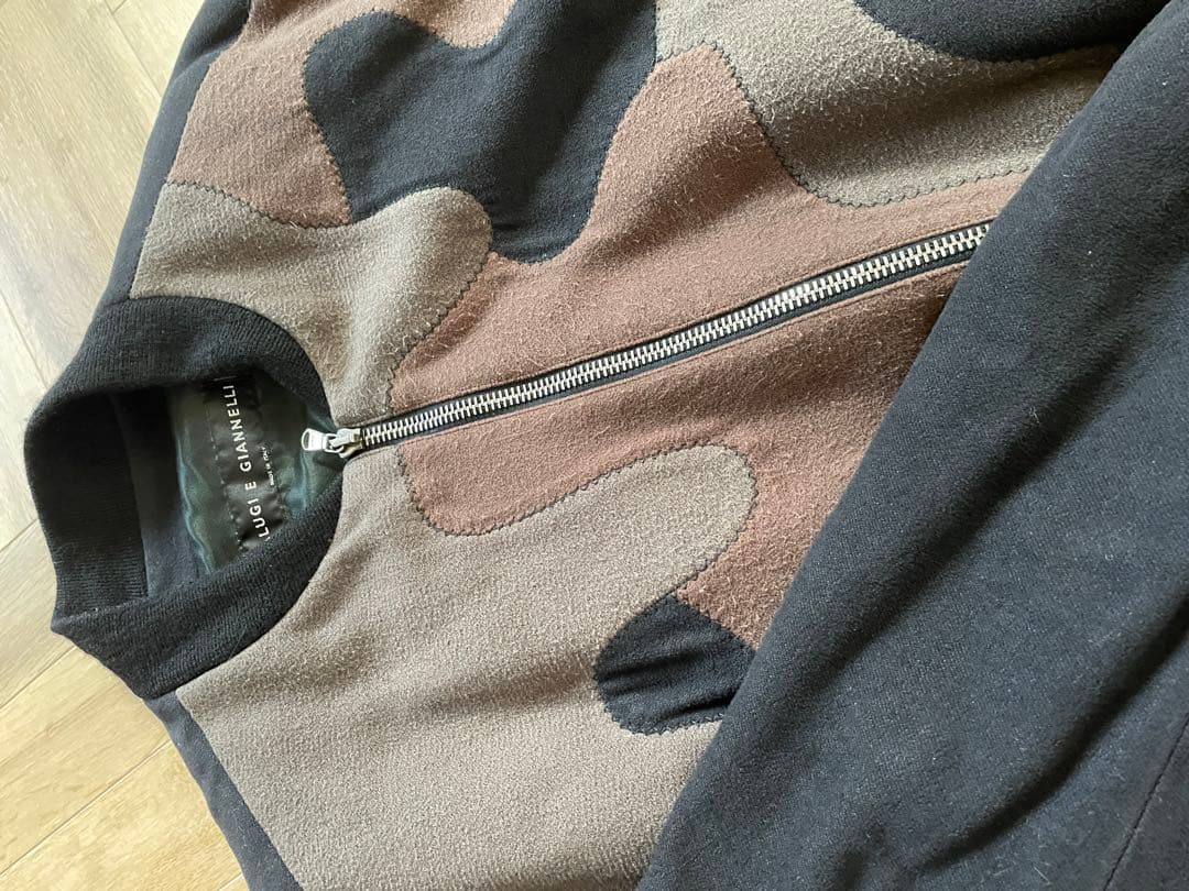 CALUGI E GIANNELLI パッチワークボンバージャケットブルゾン