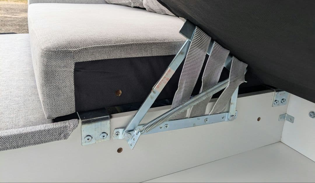 すぅ ニトリ 布張りカウチソファベッド (ノアーク2 GY)