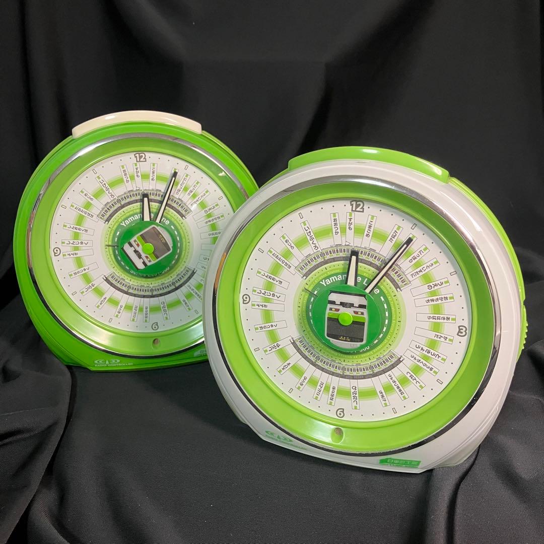 【匿名配送/希少/説明書付】日車夢工房/JR東日本/山手線デザイン/置時計/電波