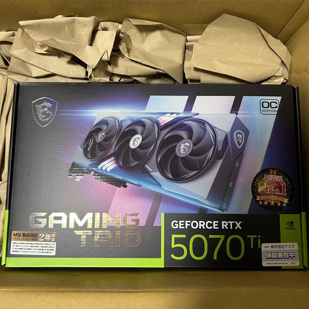 グラフィックボード・グラボ・ビデオカード GeForce RTX 5070 Ti 16G GAMING TRIO OC