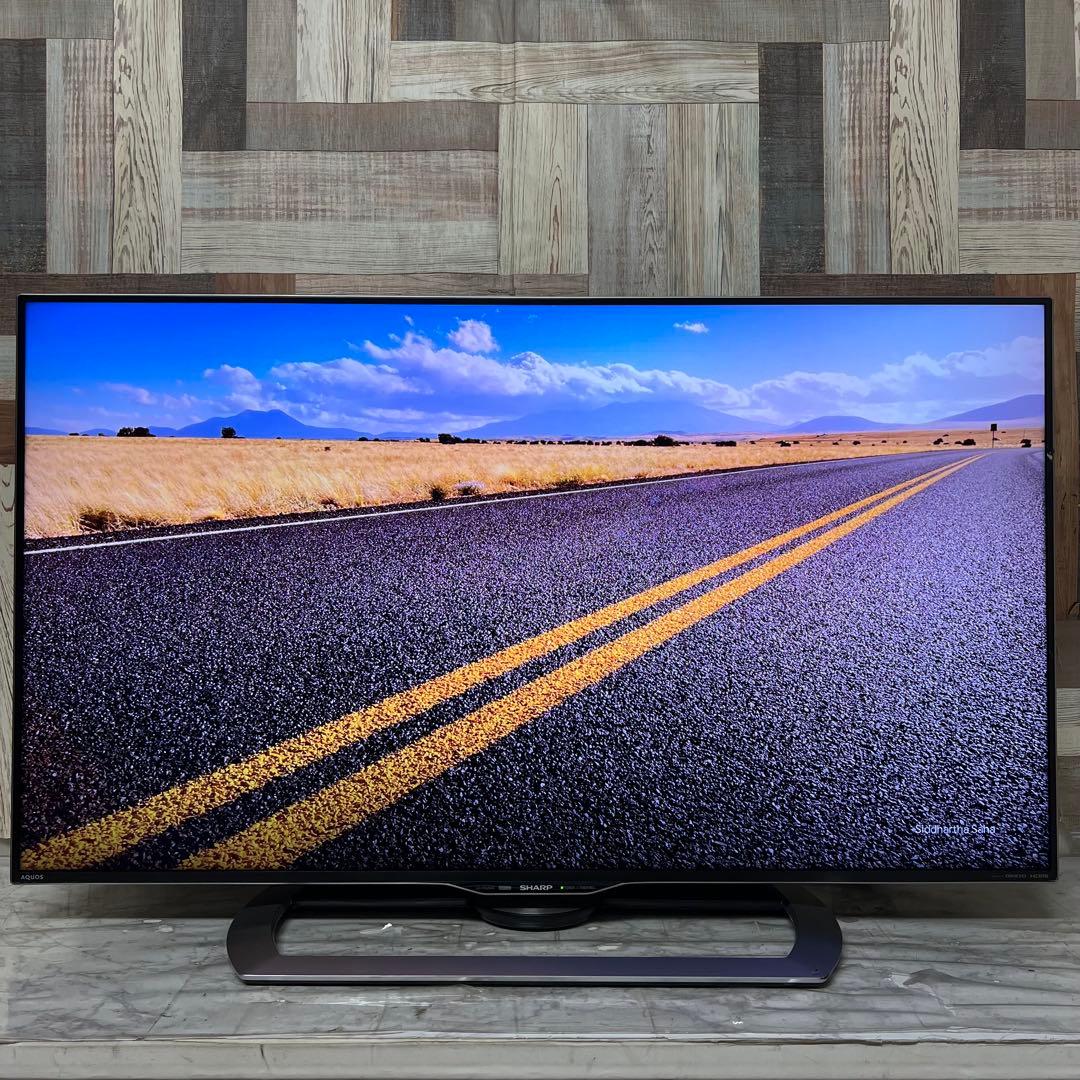 即日受渡❣️全国送料込シャープ45型4K3チューナーYouTube.NETFLIX