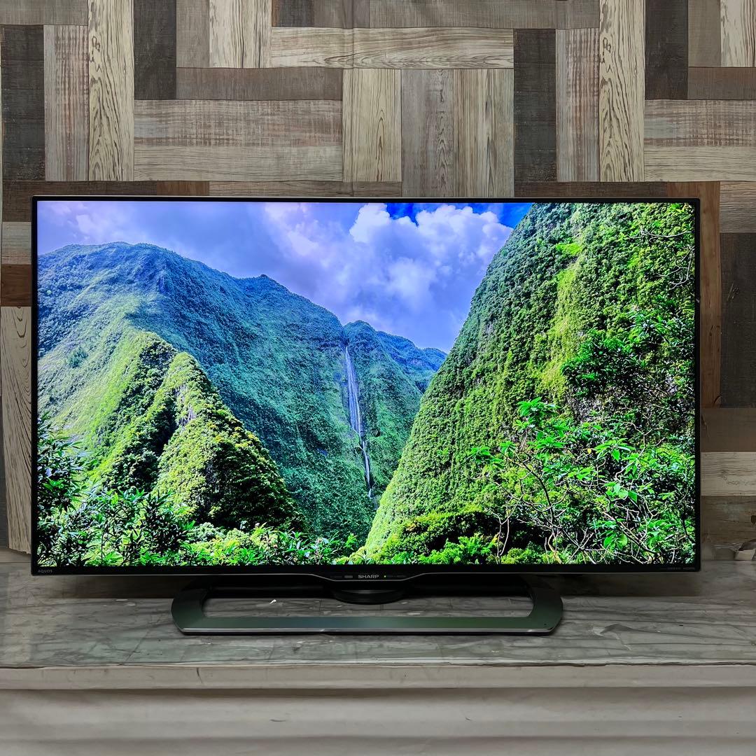 即日受渡❣️全国送料込シャープ45型4K3チューナーYouTube.NETFLIX