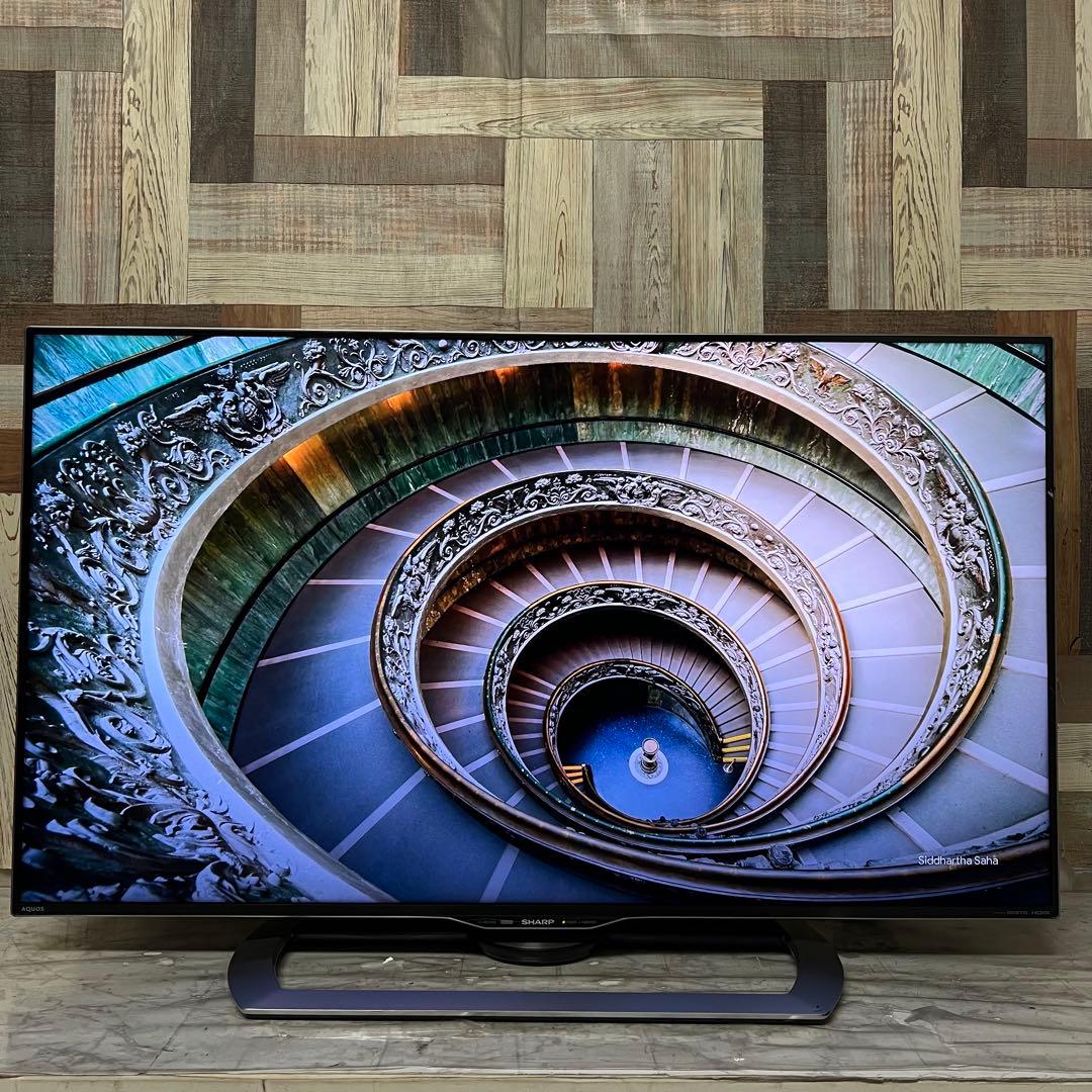 即日受渡❣️全国送料込シャープ45型4K3チューナーYouTube.NETFLIX