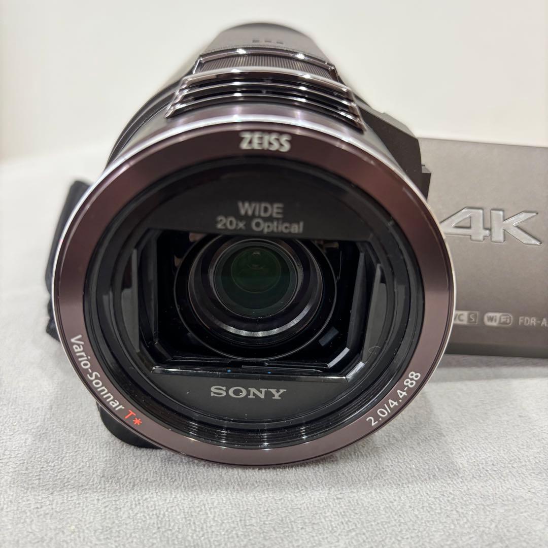 【おに】SONY 4K ビデオカメラ FDR-AX45 本体一式　付属品