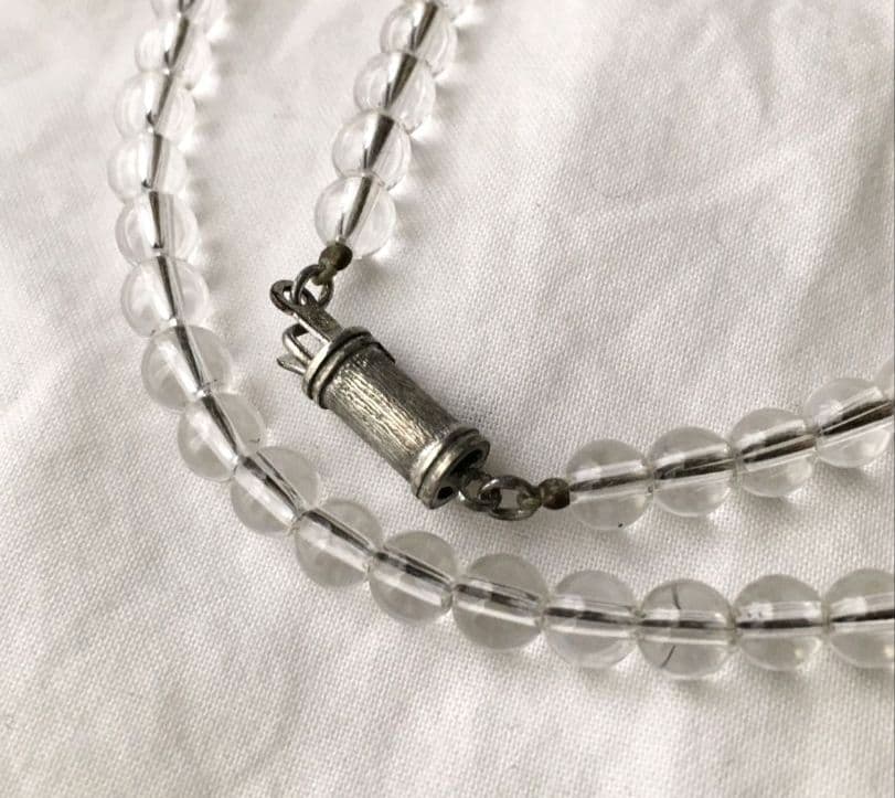 phiten　ファイテン　水晶　チタン　ネックレス　Phild　SILVER