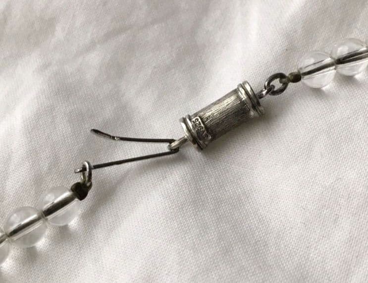 phiten　ファイテン　水晶　チタン　ネックレス　Phild　SILVER