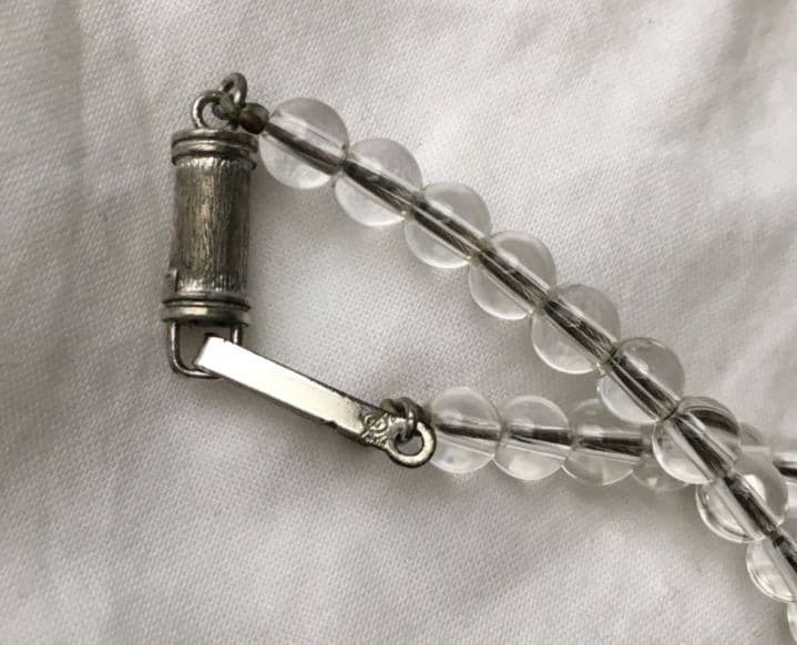 phiten　ファイテン　水晶　チタン　ネックレス　Phild　SILVER