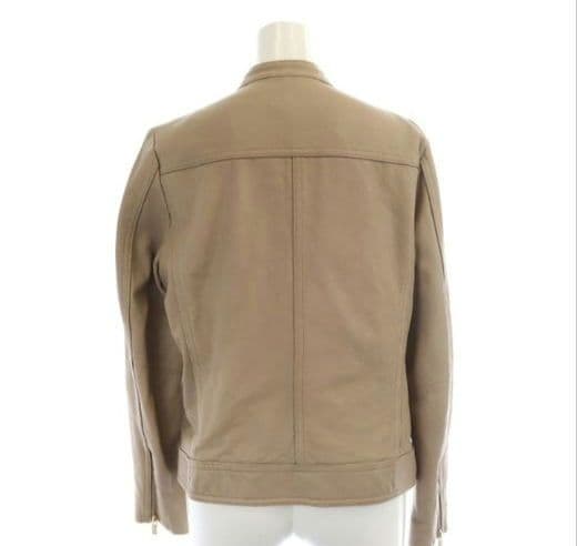 NOBLE ベージュ シングルライダースジャケット