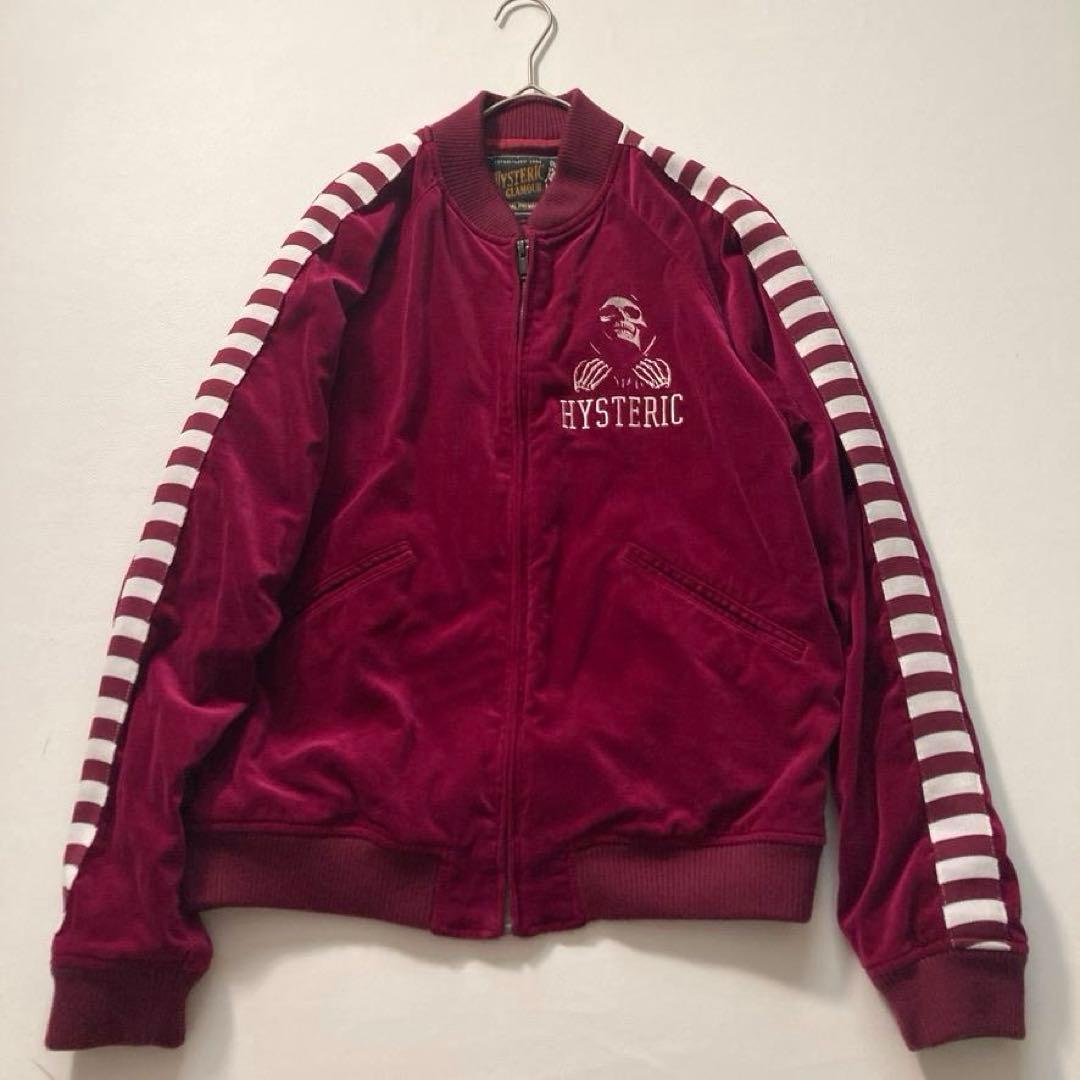 【くく】ヒステリックグラマー　スーベニアジャケット ベロア ボルドー