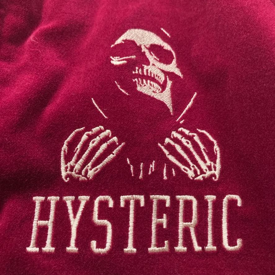 【くく】ヒステリックグラマー　スーベニアジャケット ベロア ボルドー