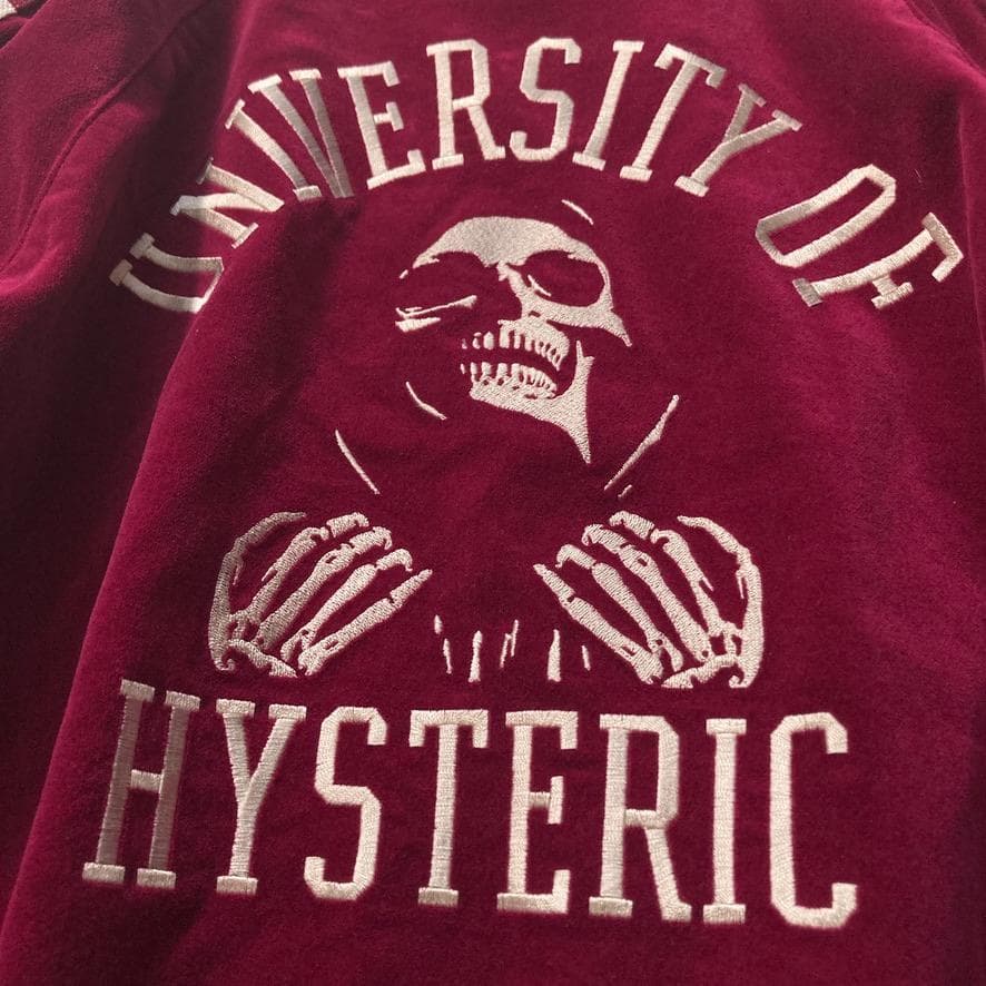 【くく】ヒステリックグラマー　スーベニアジャケット ベロア ボルドー