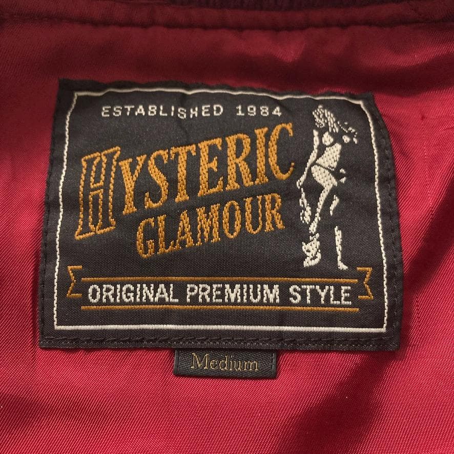 【くく】ヒステリックグラマー　スーベニアジャケット ベロア ボルドー