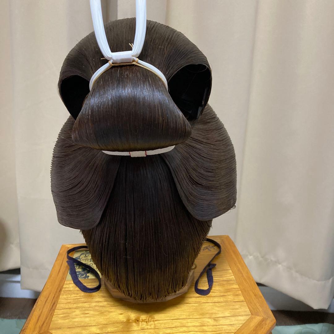 ダークブラウン 日本髪かつら