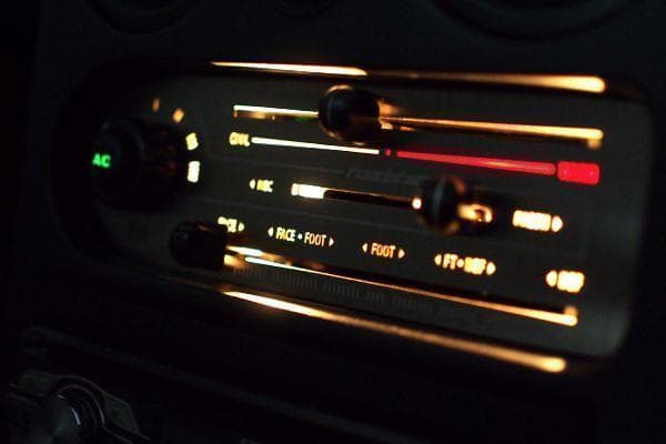 ロードスター NA ブラックステンレスヘアライン エアコンパネル マツダ