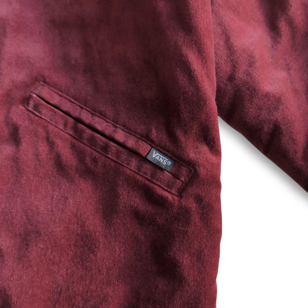 美品 VANS バンズ 裏キルティング ベロア 別珍 スカジャン M ボルドー