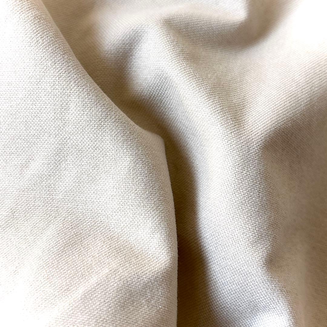 MHL. メンズ オーバーサイズ コットン バンドカラー シャツ アイボリー白_