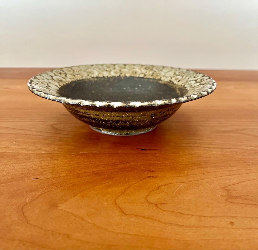 薮本寛之　6寸　深鉢　花三島