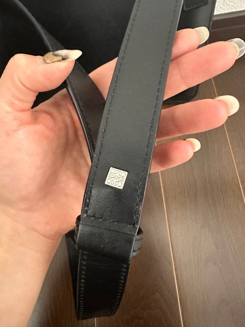 2855 LOEWE ロエベ ガセットフラット メッセンジャー ショルダー