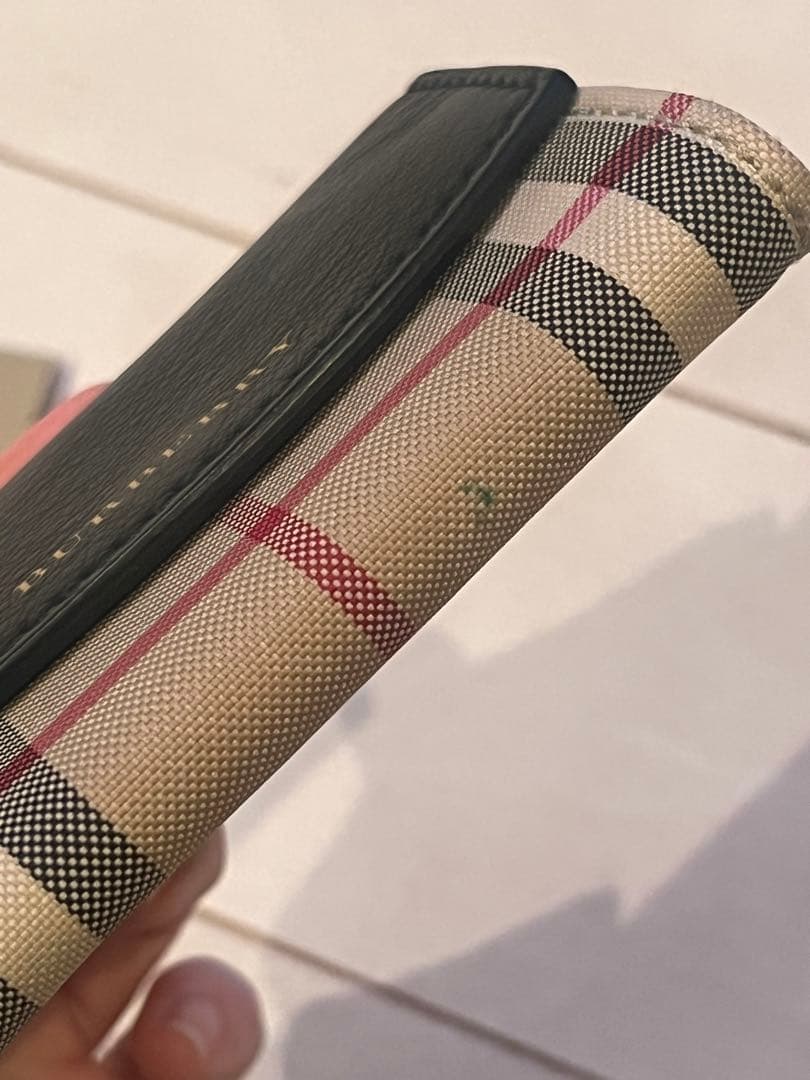 BURBERRY 名刺入れ ブラック/ベージュ
