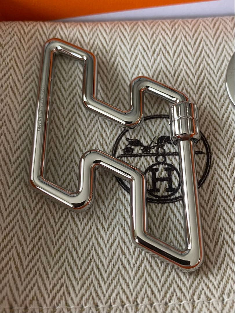 エルメス　キーホルダー　Hトゥスピード　キーリング　　シルバー　ステンレス　新品