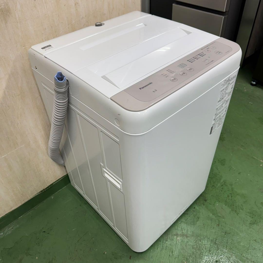 195★2022年製★パナソニック 洗濯機　6KG ホワイト　一人暮らし