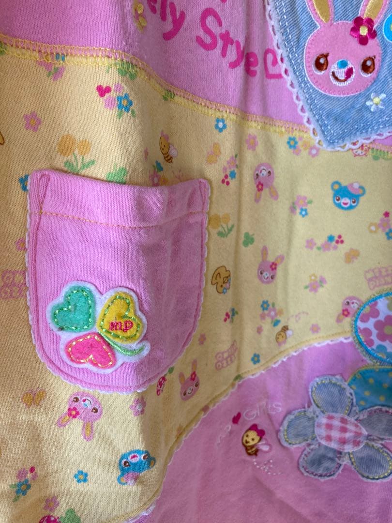 公*o様 mezzo piano ミミポポ　ワンピース　平成レトロ　カラフル　1