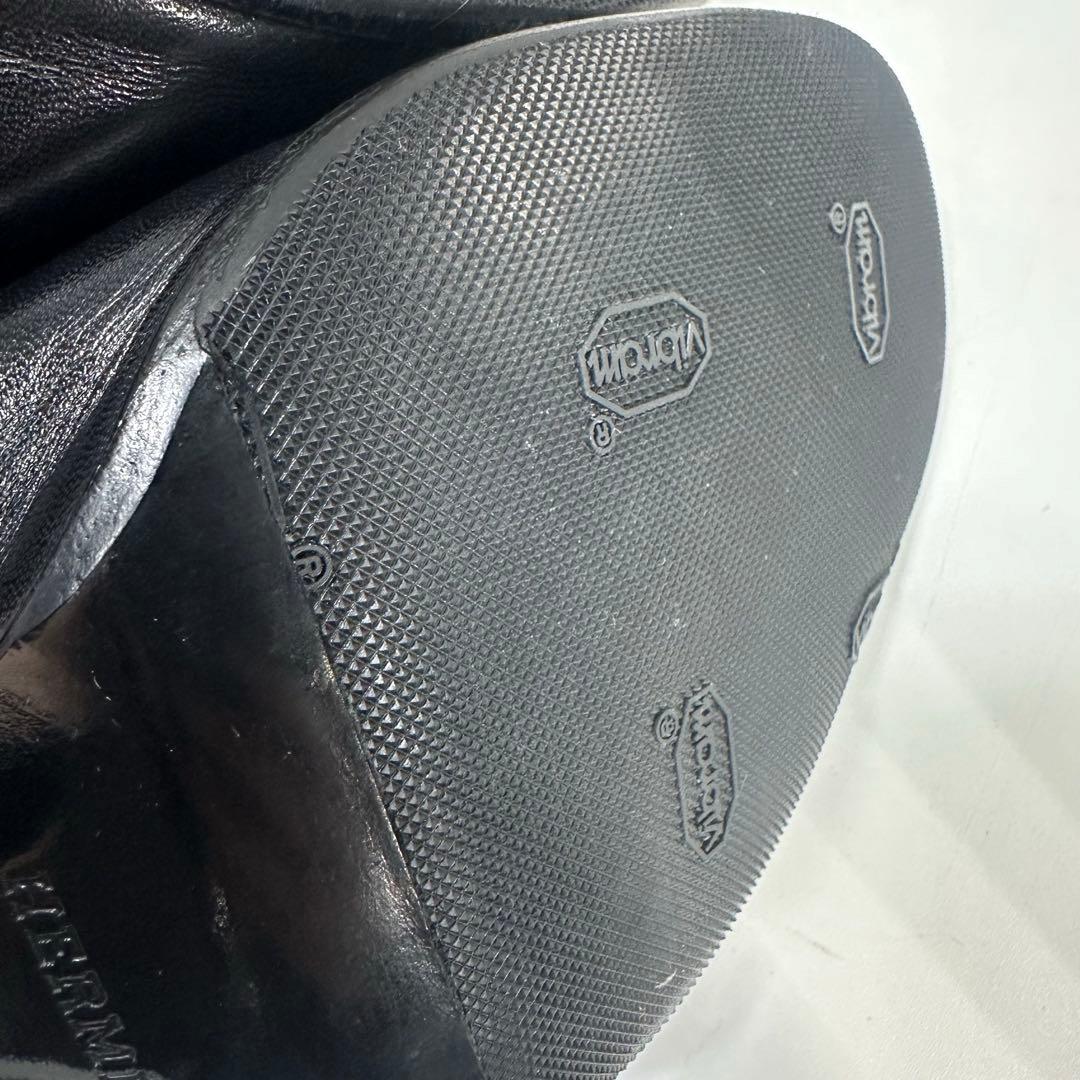 美品★HERMES★エルメス ミュール サンダル レザー 黒 ヒール サイズ35