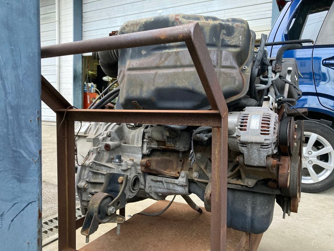 メ*ル様 引き取り限定 トヨタ 4AG エンジン本体 AT付き