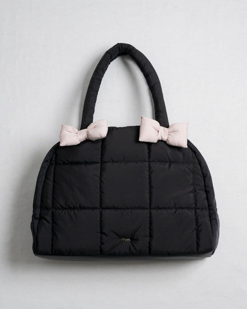 ボリュームリボンキャリーオンボストンバッグ　pium