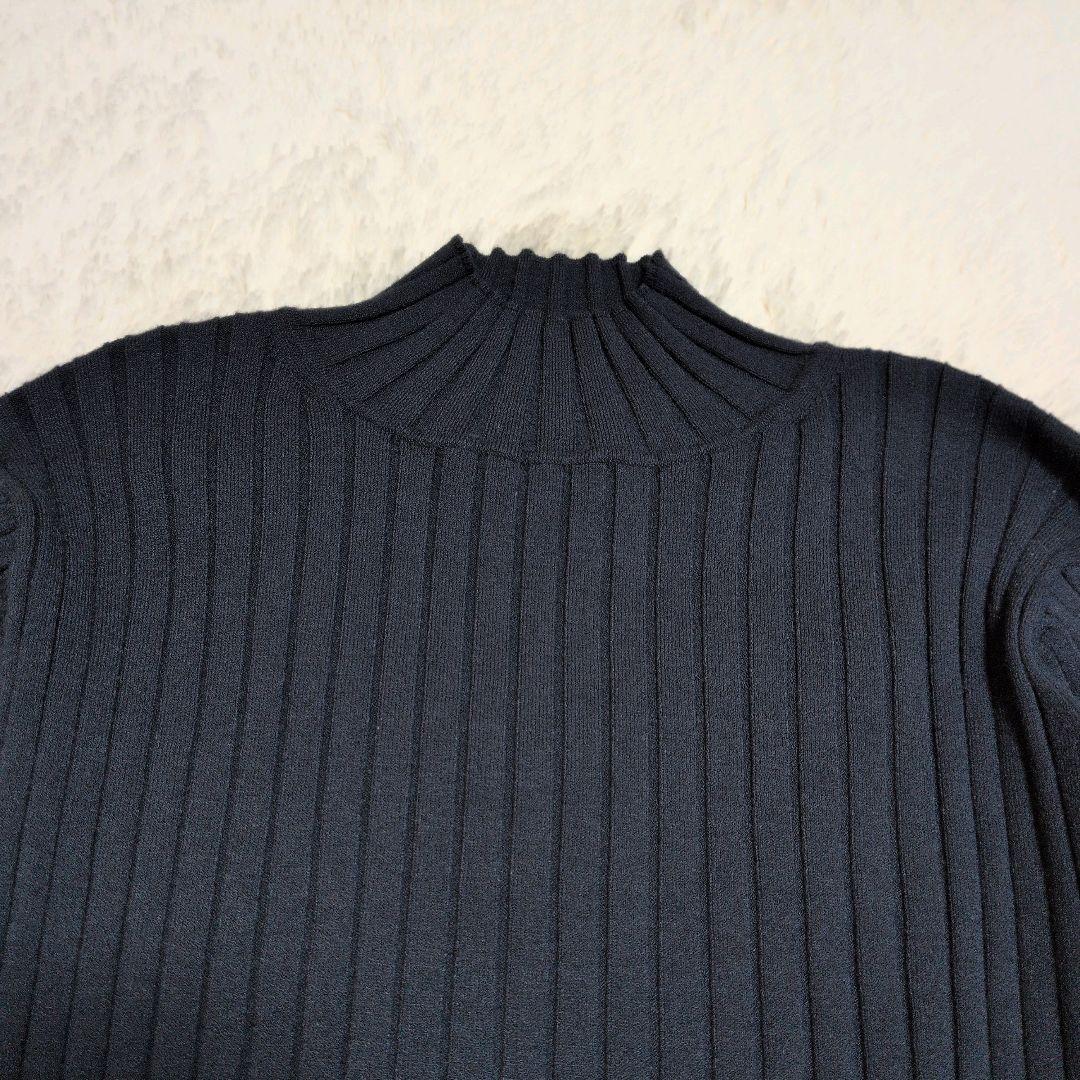 ◆現行品 美品 ソージュ ワイドリブ アンサンブル カーディガン タートルニット