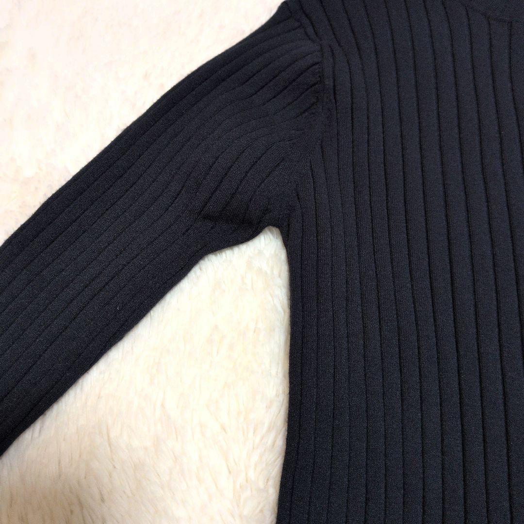 ◆現行品 美品 ソージュ ワイドリブ アンサンブル カーディガン タートルニット