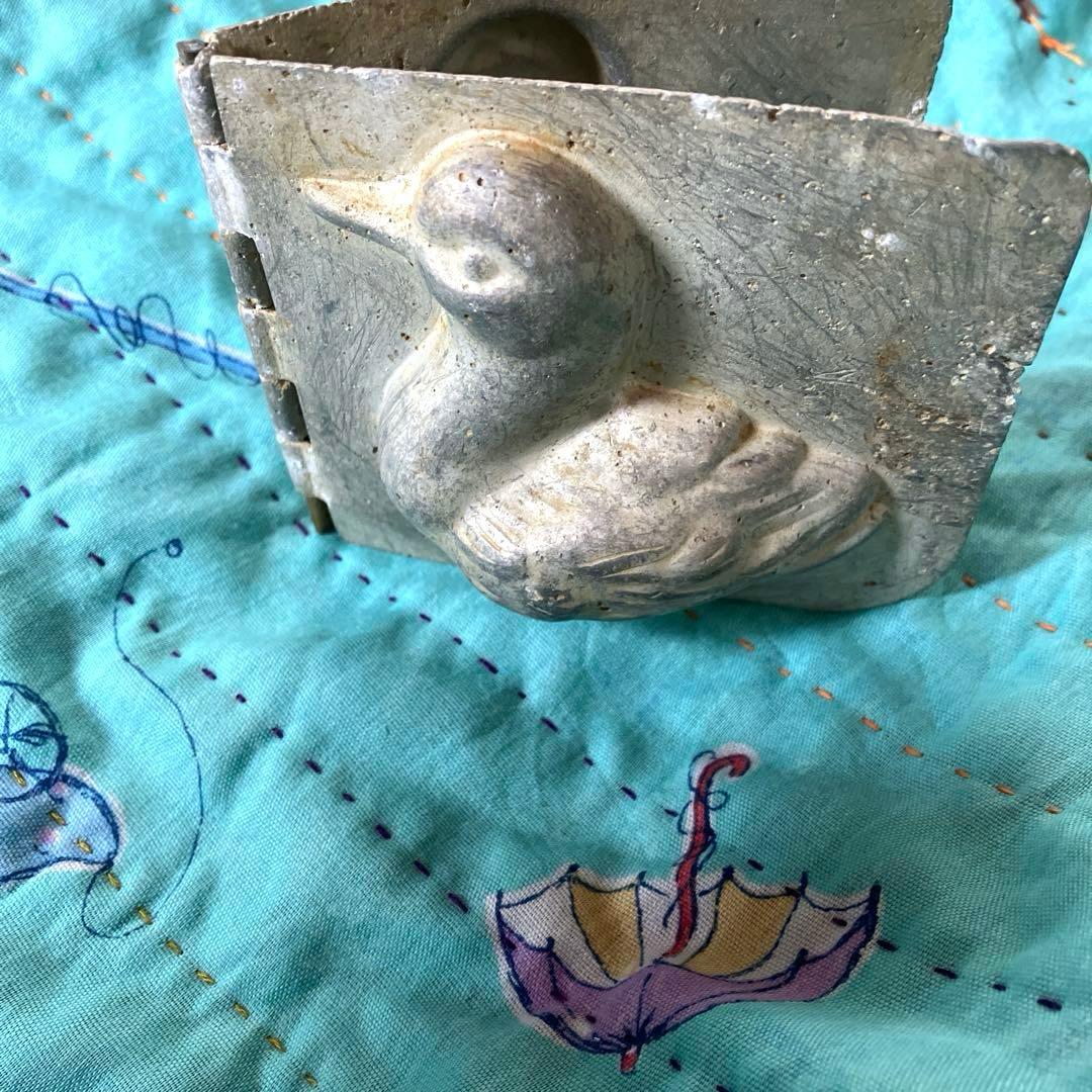 フランスアンティークモールド　アヒルのモールド　チョコレートモールド