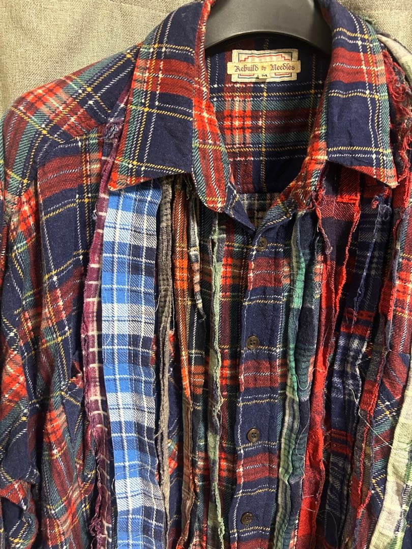 needlesネルシャツ