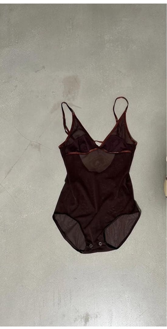 新品edit.for.lulu シアーボディースーツ　ブラウン