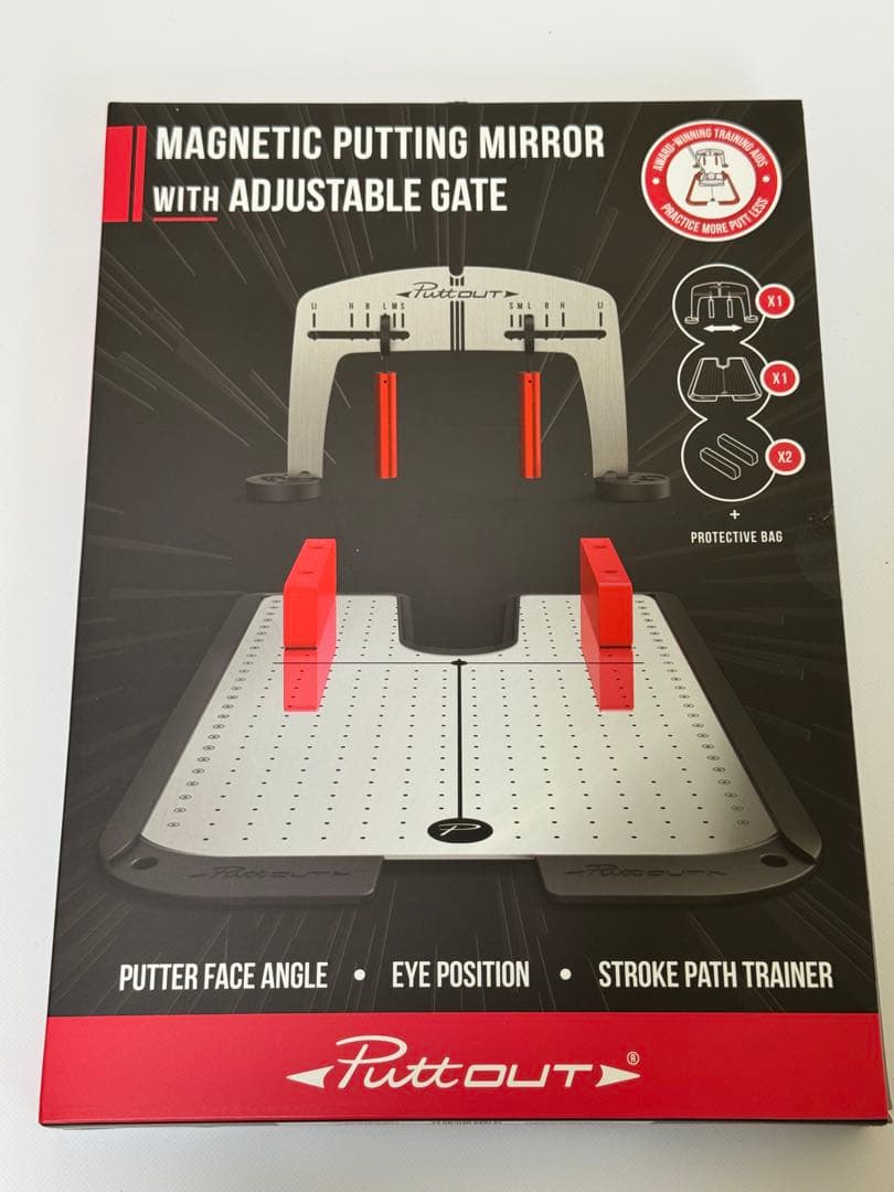 PuttOUT マグネティックパッティングミラー　ゲート付き