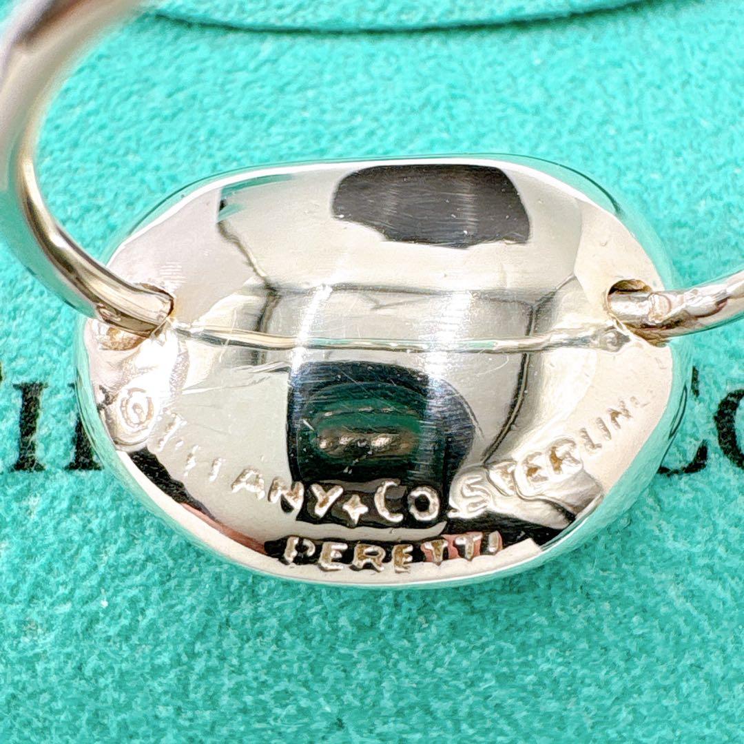 極美品 オールドティファニー ビーン ラージ リング 10.5号 シルバー925