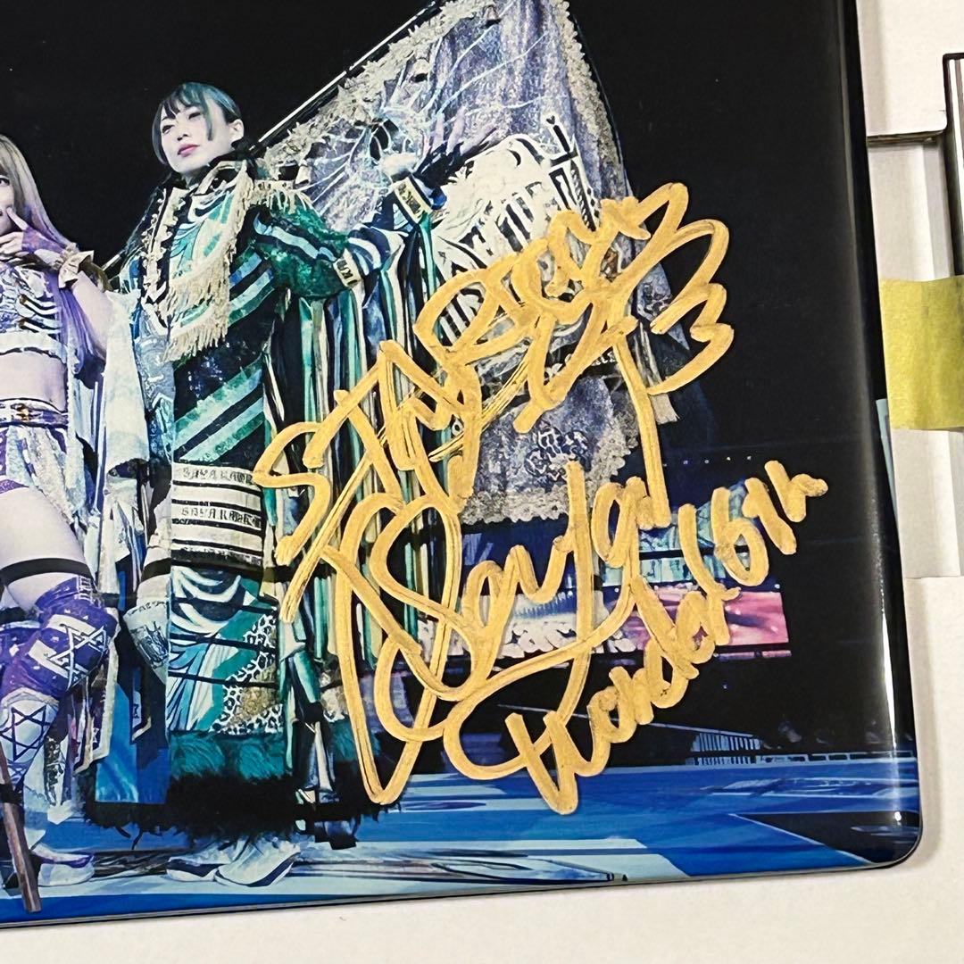 中野たむ 上谷沙弥 直筆サイン入り クリスタルグラフィ スターダム