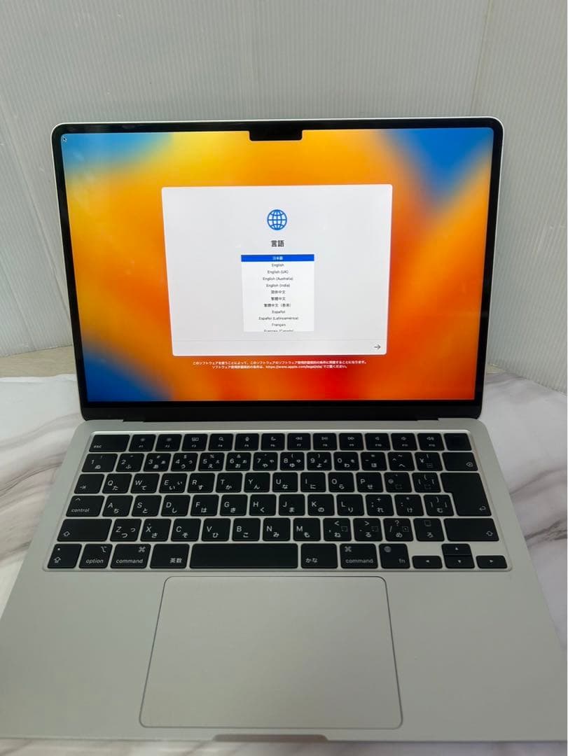 MacBook本体 MacBook AirM2 2022 FF43MKQV5Q A61216-7