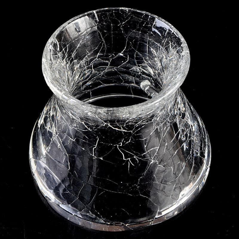 ガラス工芸　山巓堂　末國清吉作　台付盃　共箱　N　9128