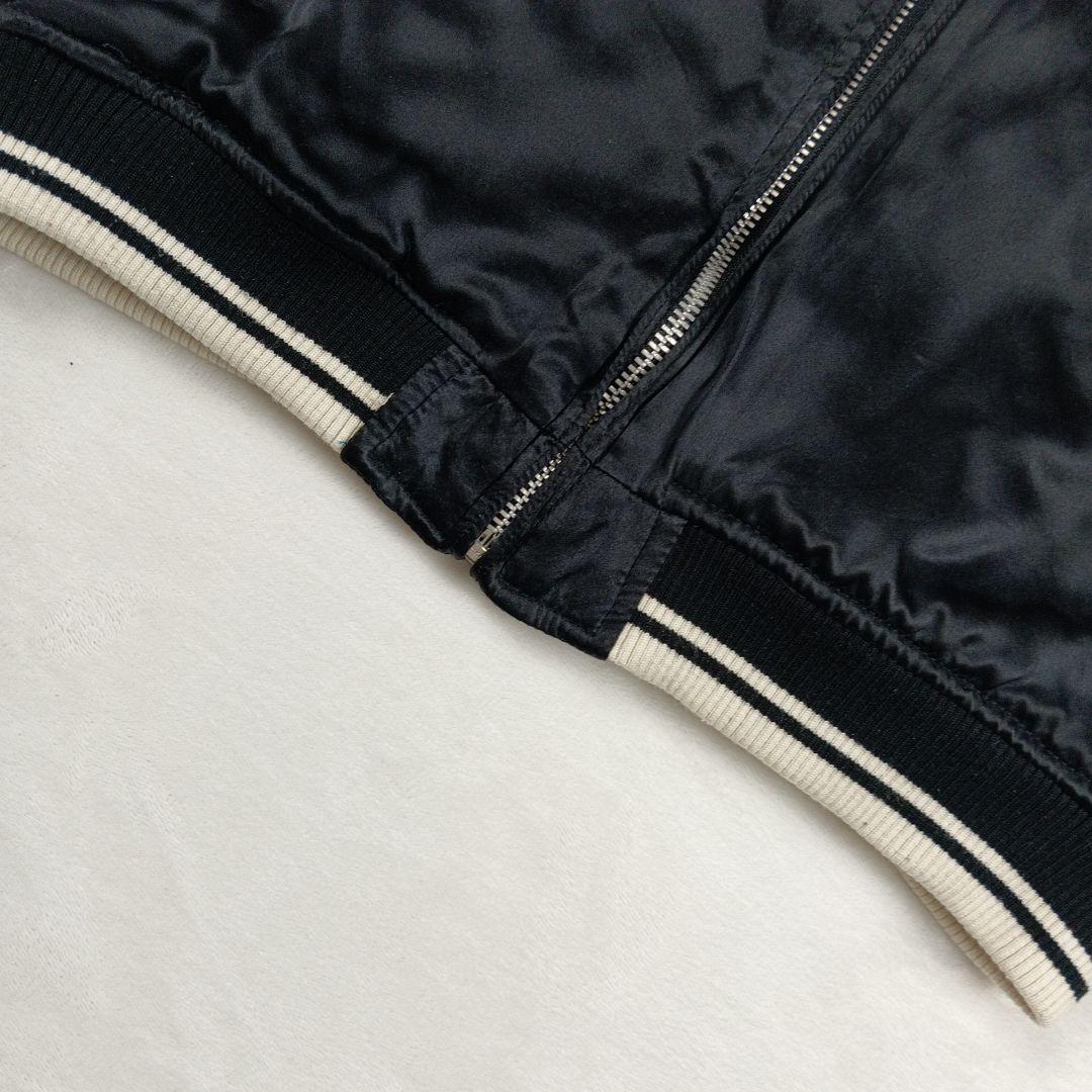 ヒステリックグラマー　スカジャン　リバーシブル　ヒスガール　黒　絹　FREE