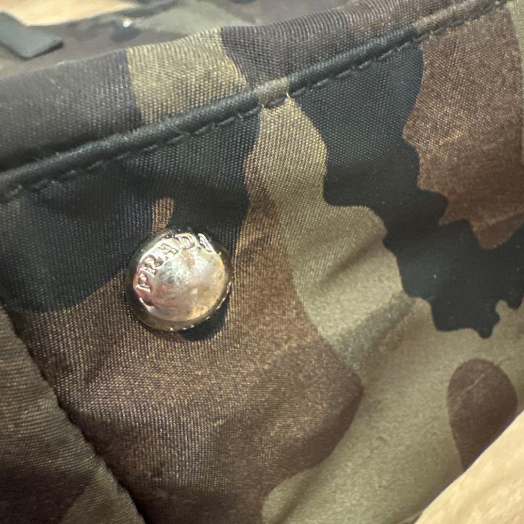 PRADA トートバッグ カモフラ プラダ ハンドバッグ　ナイロン　バッグ