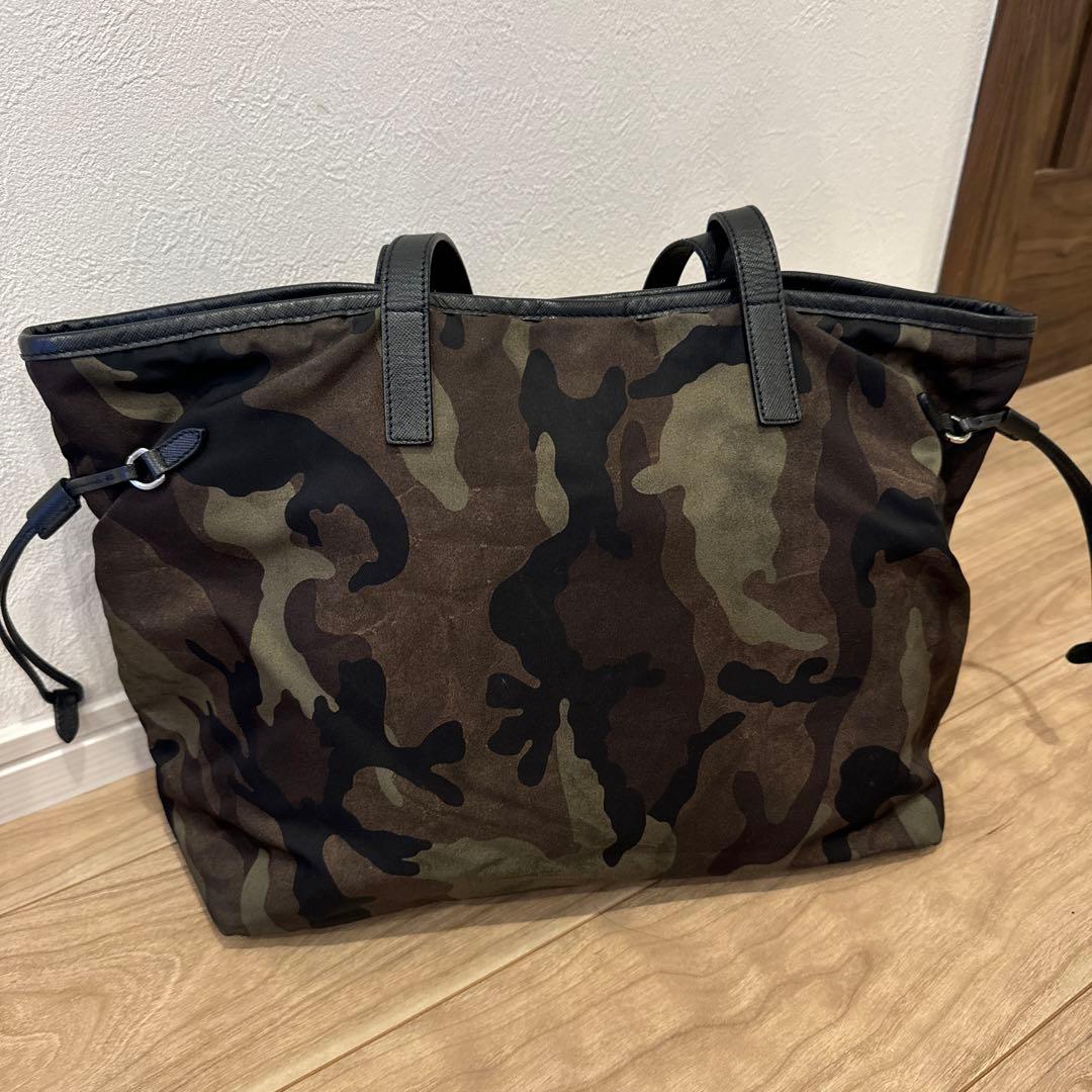 PRADA トートバッグ カモフラ プラダ ハンドバッグ　ナイロン　バッグ
