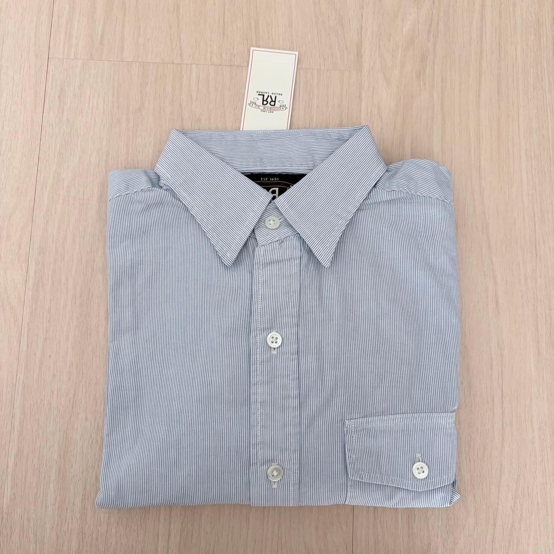 新品タグ付き RRL ストライプ シャツ 長袖