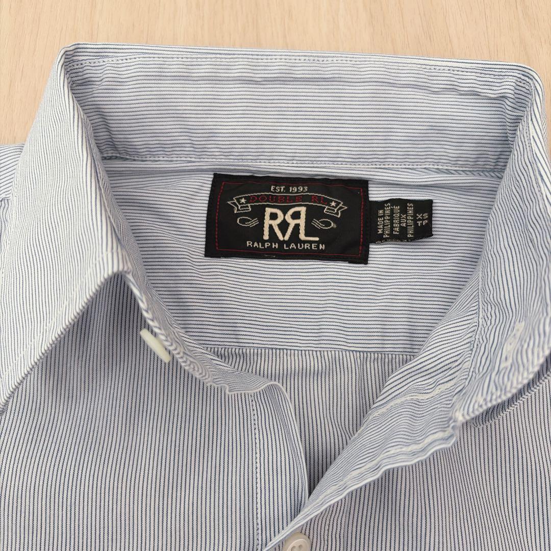 新品タグ付き RRL ストライプ シャツ 長袖