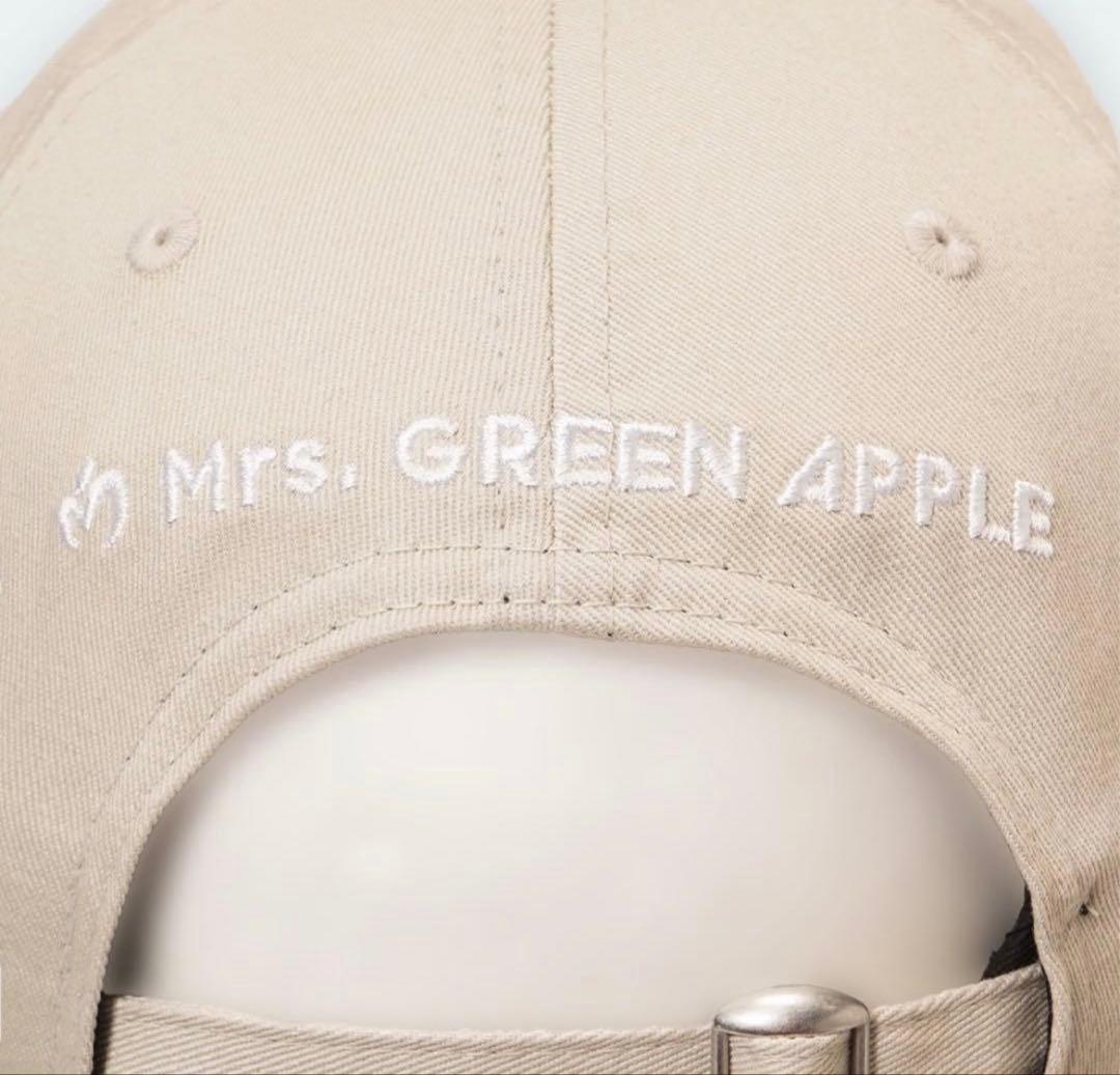 Mrs. GREEN APPLE ベージュ キャップ ニューエラ ピンズ付き