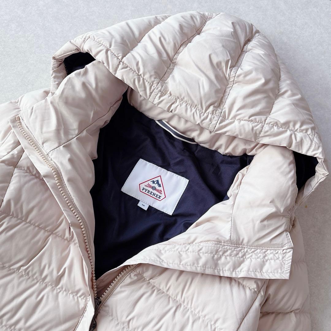 未使用★PYRENEX｜定価9万 SPOUTNIC ショートダウン 白 36