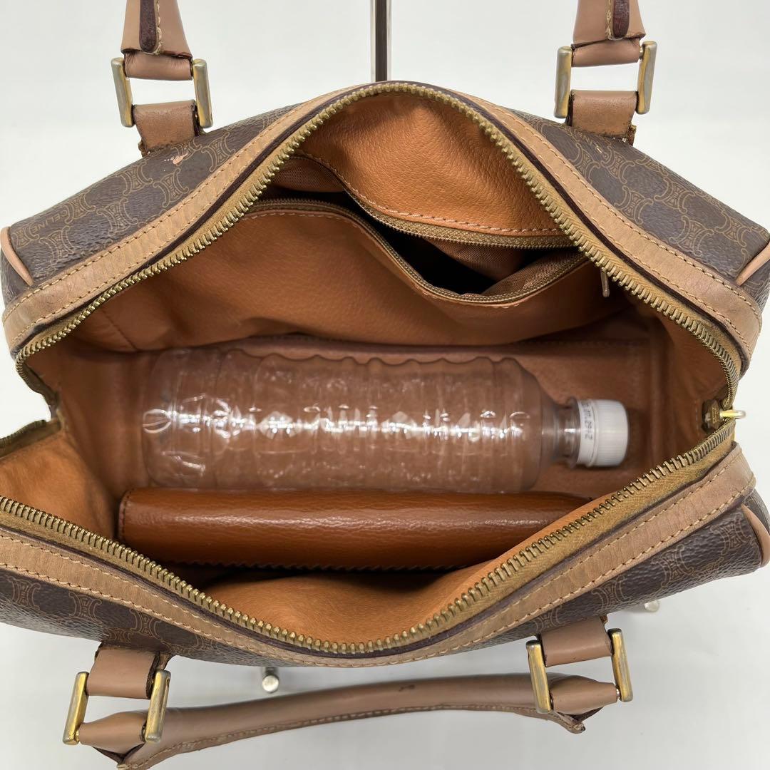 CELINE ハンドバッグ ミニボストン マカダム柄 トリオンフ ロゴ入 PVC