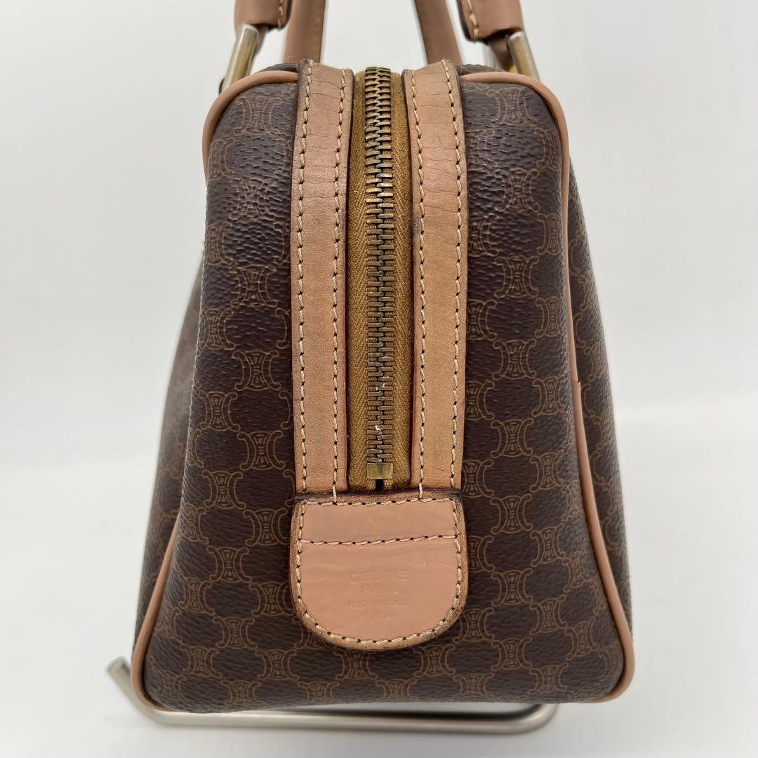 CELINE ハンドバッグ ミニボストン マカダム柄 トリオンフ ロゴ入 PVC