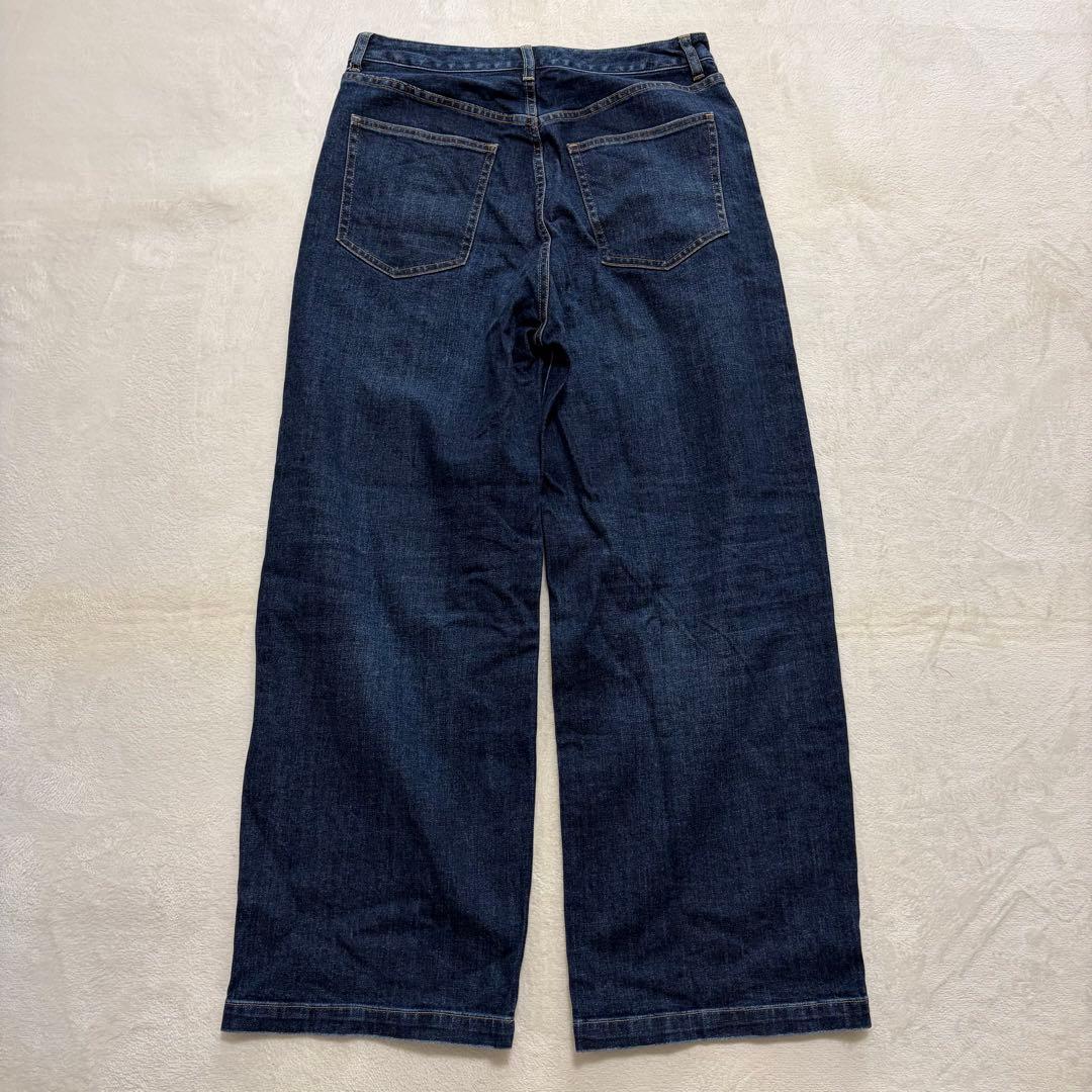 23区 DENIM ストレッチ ワイドパンツ デニム 大きいサイズ 46