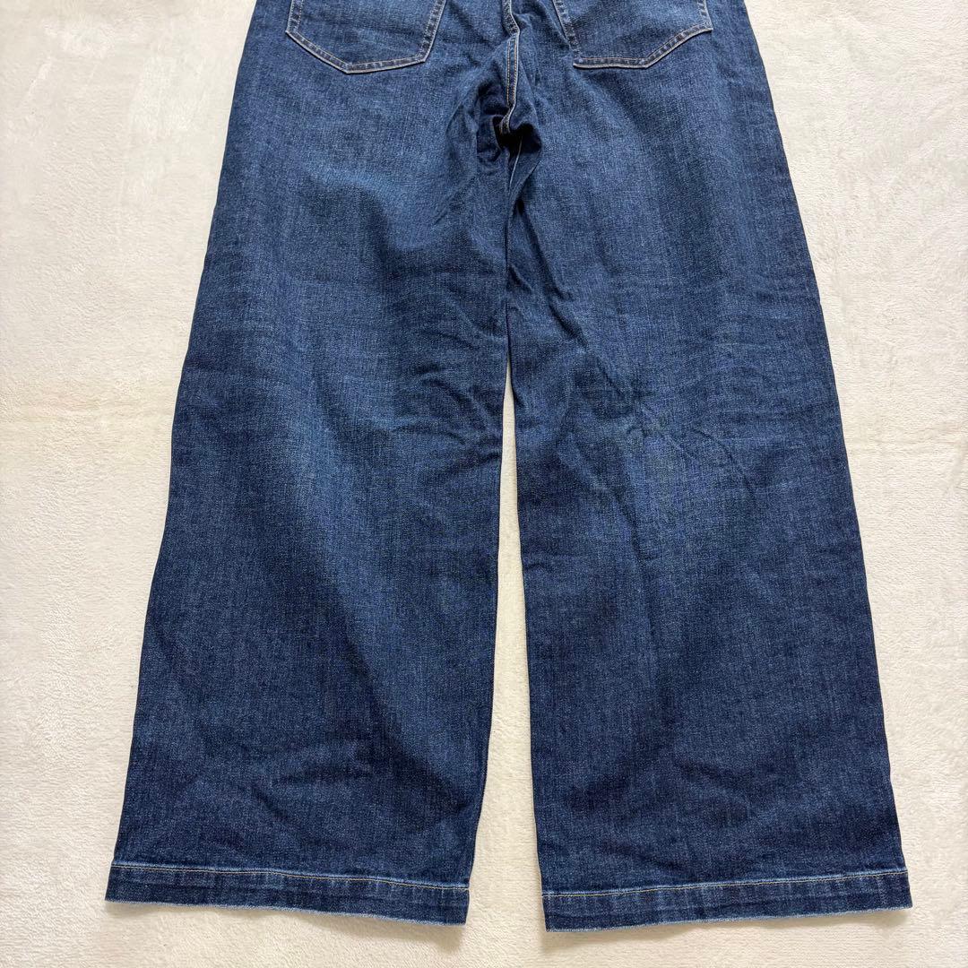 23区 DENIM ストレッチ ワイドパンツ デニム 大きいサイズ 46